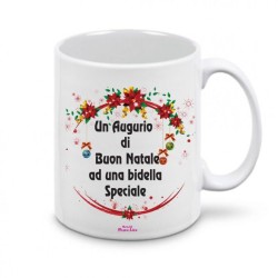 tazza ceramica scritta buon natale bidella regalo idea festa christmas scuola