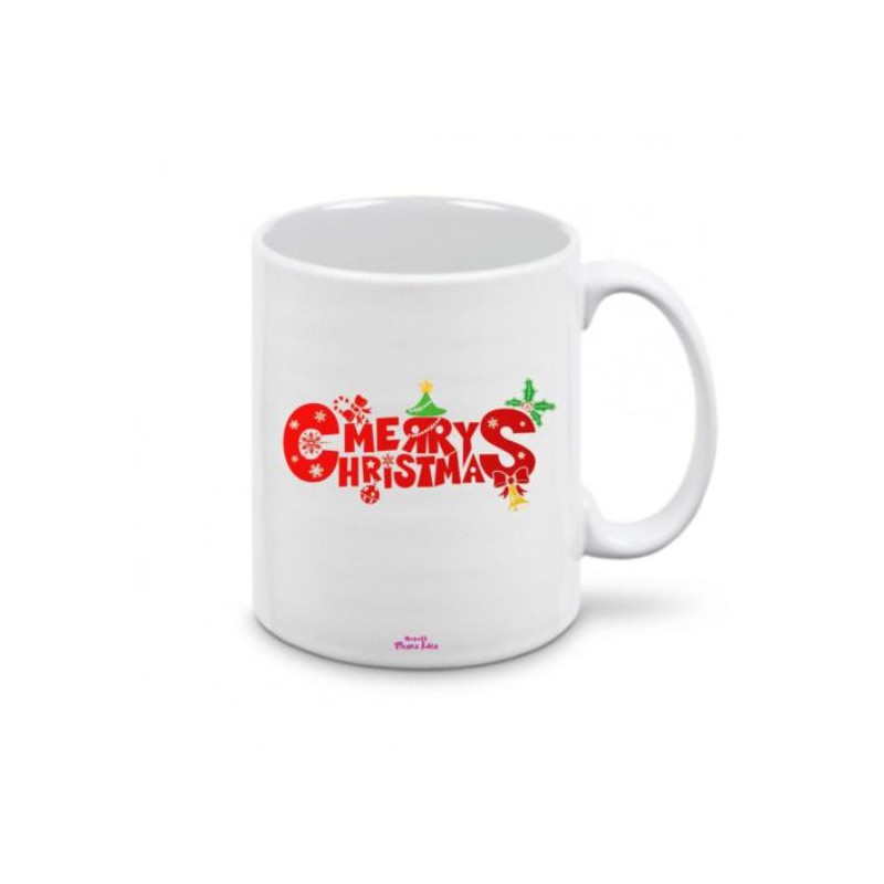tazza ceramica scritta buon natale regalo idea festa famiglia merry christmas