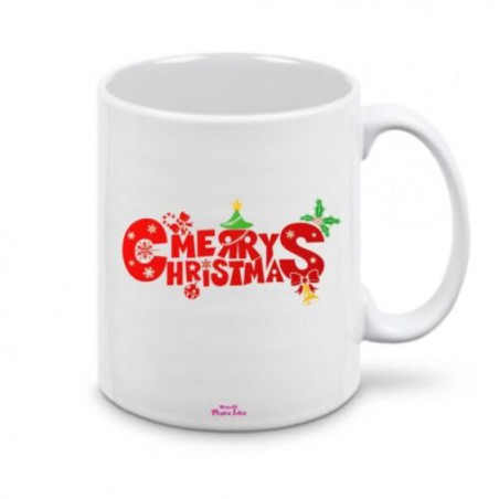 tazza ceramica scritta buon natale regalo idea festa famiglia merry christmas