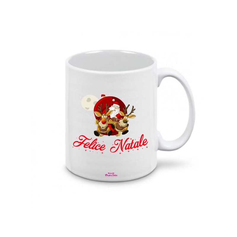 tazza ceramica scritta felice natale regalo idea festa famiglia amici