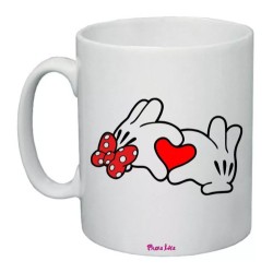 tazza mug 8 x 10 cm ceramica con disegno cuori innamorati idea regalo uomo don