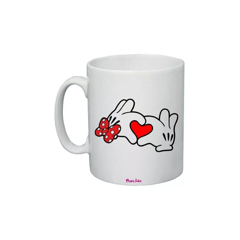 tazza mug 8 x 10 cm ceramica con disegno cuori innamorati idea regalo uomo don