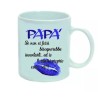 tazza mug 8 x 10 cm con scritta simpatica amore PAPA' auguri festa compleanno