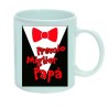 tazza mug 8 x 10 cm con scritta simpatica premio PAPA' auguri festa compleanno