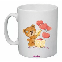 tazza mug 8 x 10 scritta festa innamorati orsetto regalo uomo donna amore
