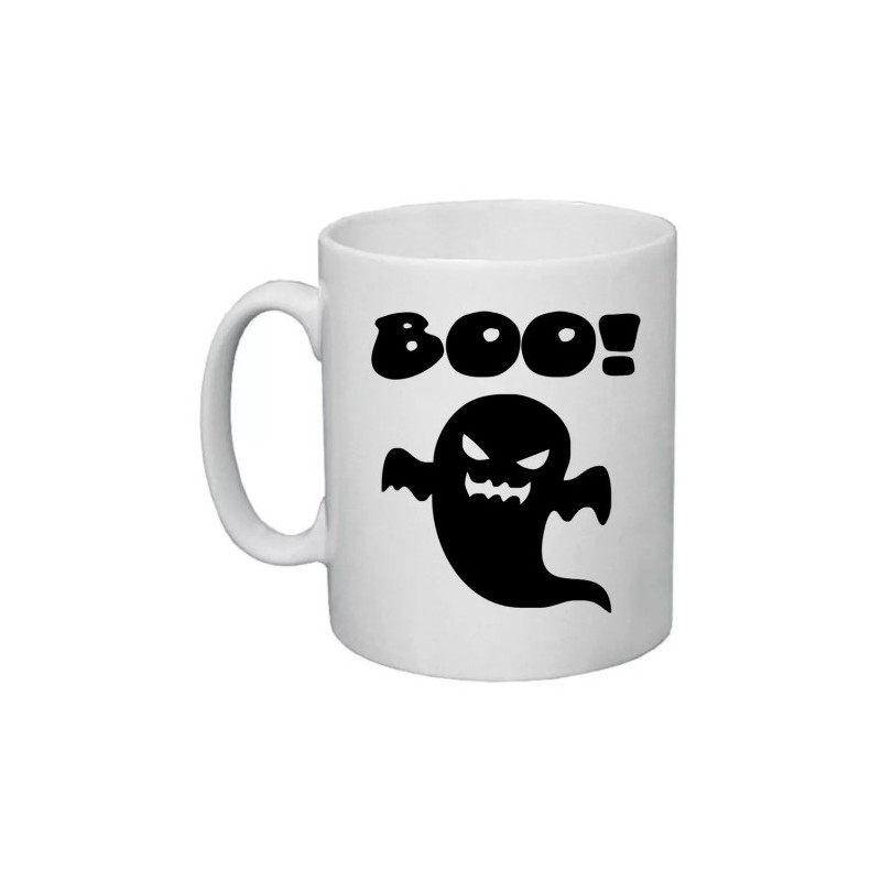 tazza mug 8x10 cm disegno fantasma boo idea regalo halloween scherzo