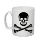 tazza mug 8x10 cm disegno teschio idea regalo halloween scherzo