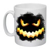 tazza mug 8x10 cm disegno zucca nera halloween idea regalo scherzo