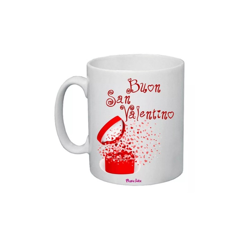 tazza mug 8x10 scritta buon san valentino cuori idea regalo san valentino