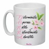 tazza mug 8x10 scritta donna determinata .. idea regalo festa della donna