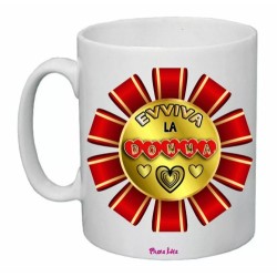 tazza mug 8x10 scritta evviva la donna idea regalo festa della donna cuore