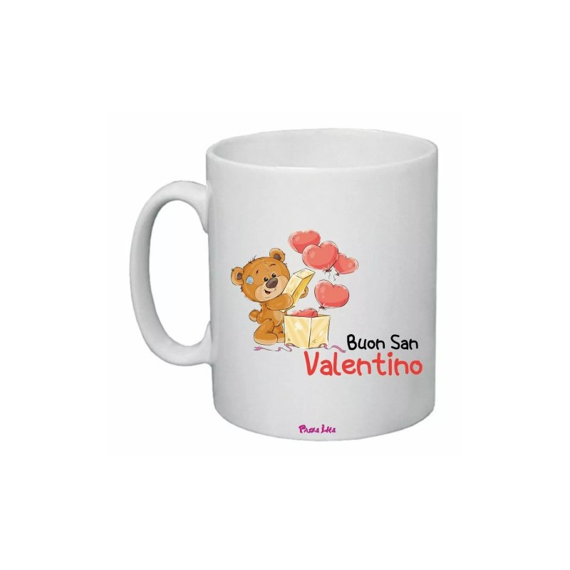 tazza mug 8x10 scritta festa innamorati orsetto regalo uomo donna amore