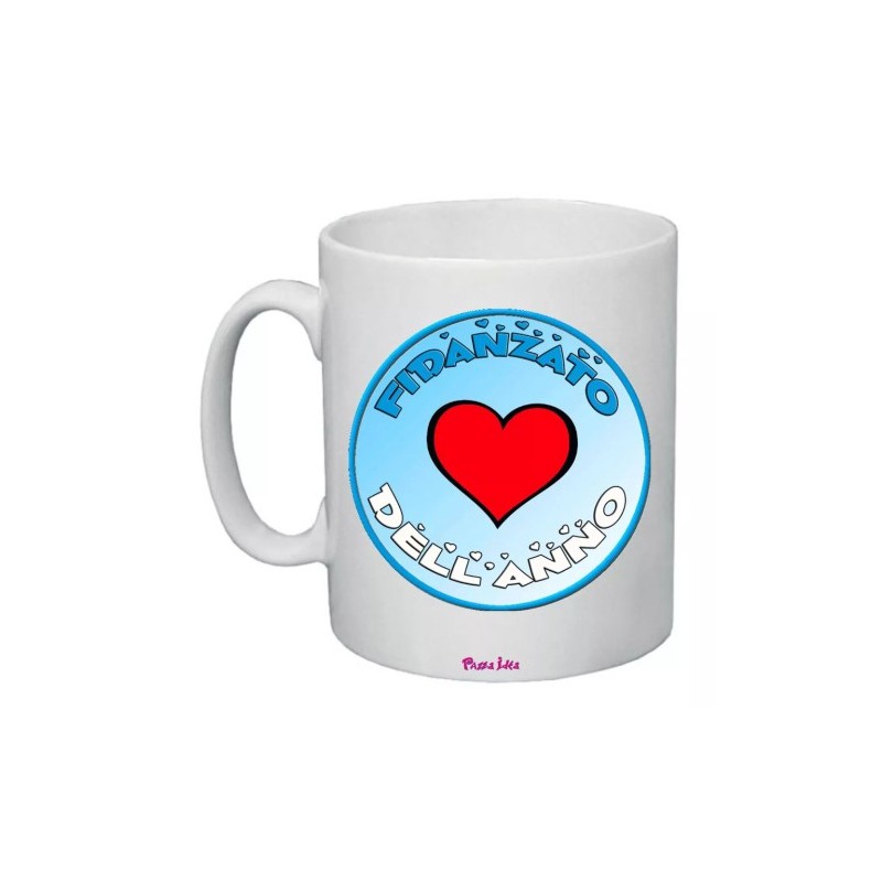 tazza mug 8x10 scritta fidanzato dell'anno idea regalo san valentino amore