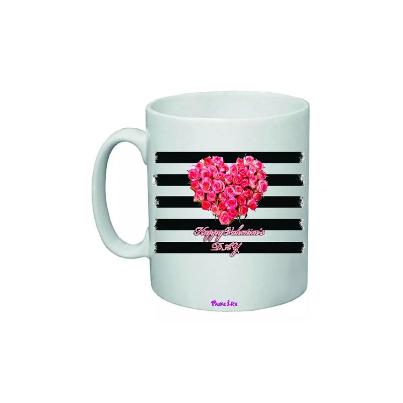 tazza mug 8x10 scritta happy valentine's day idea regalo valentino amore cuore