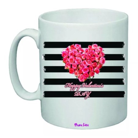 tazza mug 8x10 scritta happy valentine's day idea regalo valentino amore cuore