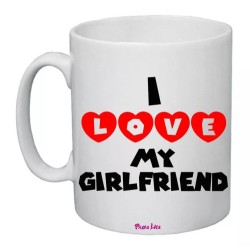 tazza mug 8x10 scritta i love my girlfriend regalo san valentino uomo donna