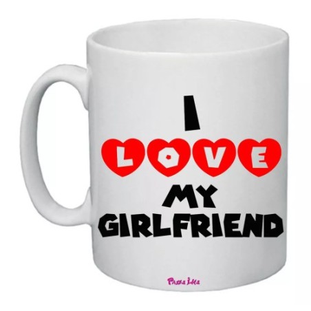 tazza mug 8x10 scritta i love my girlfriend regalo san valentino uomo donna