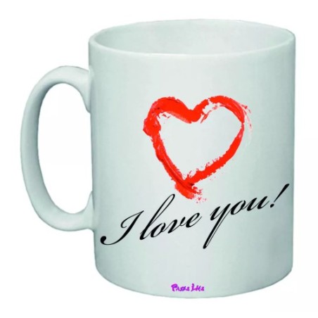 tazza mug 8x10 scritta i love you idea regalo san valentino uomo donna cuore