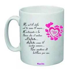 tazza mug 8x10 scritta i love you poesia idea regalo san valentino uomo donna