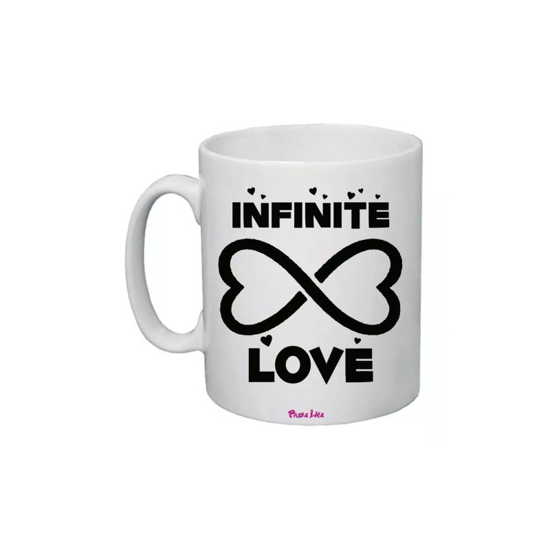tazza mug 8x10 scritta infinite love infinito regalo san valentino uomo donna