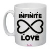 tazza mug 8x10 scritta infinite love infinito regalo san valentino uomo donna