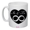 tazza mug 8x10 scritta io e te forever infinito cuore idea regalo san valentino