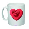 tazza mug 8x10 scritta kiss me idea regalo uomo donna san valentino amore