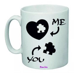 tazza mug 8x10 scritta me you cuore puzzle idea regalo san valentino uomo donna