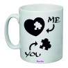 tazza mug 8x10 scritta me you cuore puzzle idea regalo san valentino uomo donna