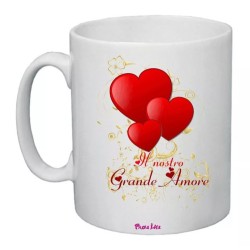 tazza mug 8x10 scritta nostro grande amore idea regalo san valentino donna uomo