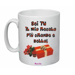 tazza mug 8x10 scritta sei tu il mio regalo idea regalo san valentino cuori