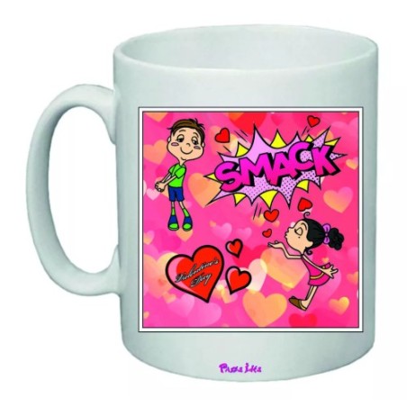 tazza mug 8x10 scritta smack idea regalo san valentino amore cuore uomo donna