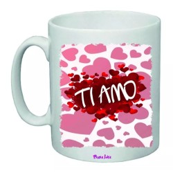 tazza mug 8x10 scritta ti amo cuori idea regalo san valentino amore uomo donna