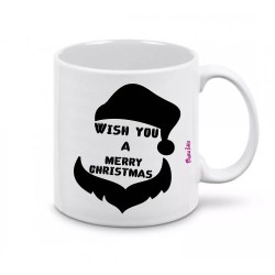 tazza mug 8x10 scritta wish you a merry christmas natale idea regalo natale