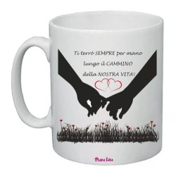 tazza mug 8x10 ti terro sempre per mano amore festa innamorati regalo uomo donna