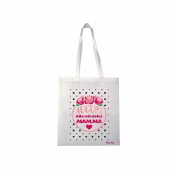 borsa 36x40 scritta auguri alla mia dolce mamma festa compleanno figli regalo