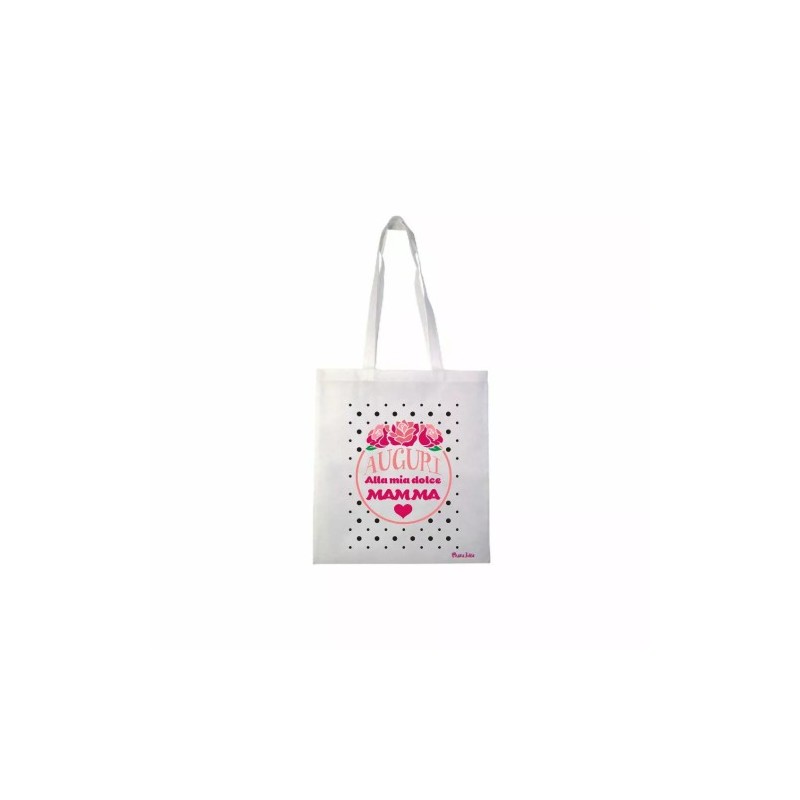 borsa 36x40 scritta auguri alla mia dolce mamma festa compleanno figli regalo
