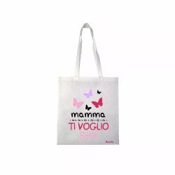 borsa 36x40 scritta mamma ti voglio bene festa compleanno figli regalo