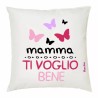 cuscino 40x40 scritta mamma ti voglio bene festa figli regalo auguri farfalle