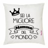 cuscino 40x40 scritta sei la miglior mamma del mondo festa figli regalo auguri