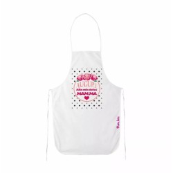 grembiule bianco cucina scritta auguri alla mia mamma regalo festa compleanno