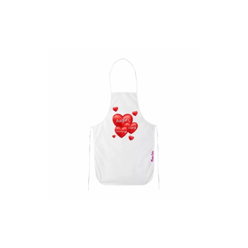 grembiule bianco cucina scritta auguri cara mamma regalo festa compleanno