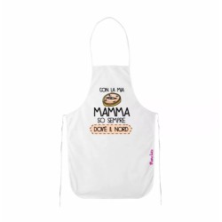 grembiule bianco cucina scritta mamma regalo festa compleanno figli