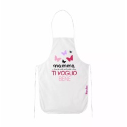 grembiule bianco cucina scritta mamma ti voglio bene regalo festa compleanno