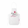 grembiule bianco cucina scritta rose mamma amore regalo festa compleanno
