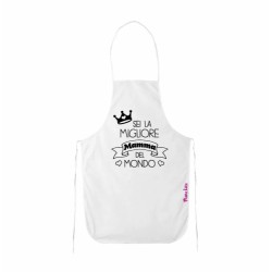 grembiule bianco cucina scritta sei la migliore mamma regalo festa compleanno