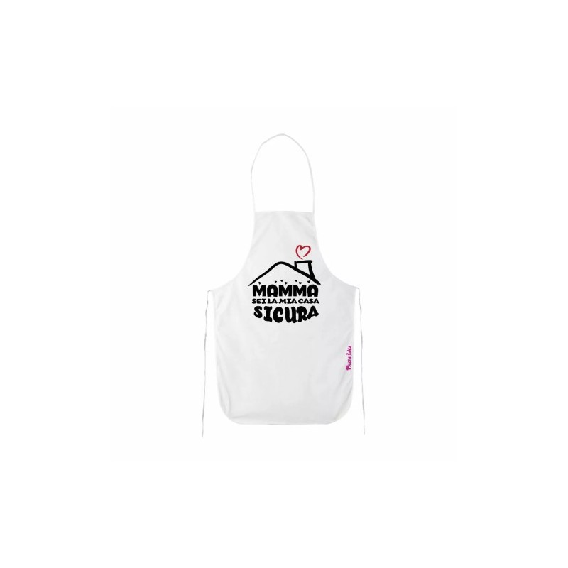 grembiule cucina scritta mamma sei la mia casa sicura regalo festa compleanno