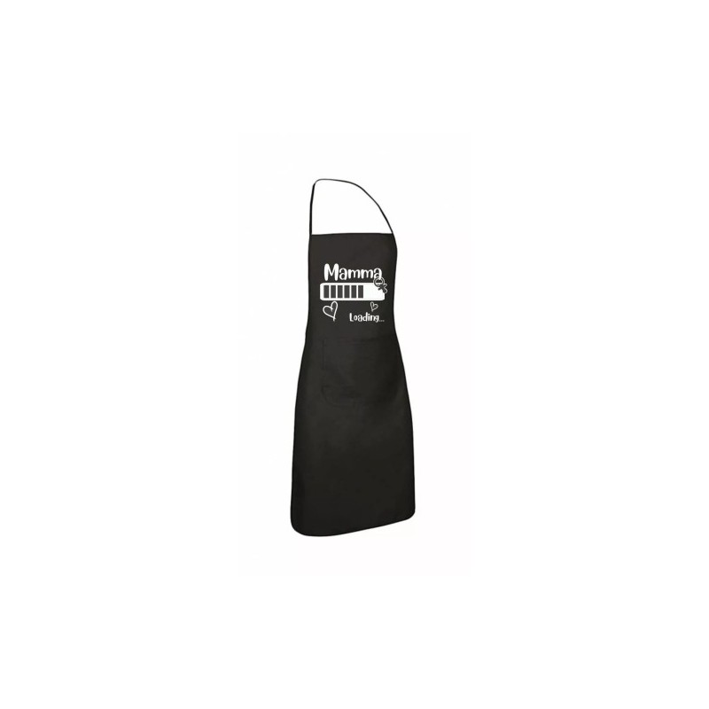 grembiule nero cucina scritta mamma loading regalo festa della mamma figli