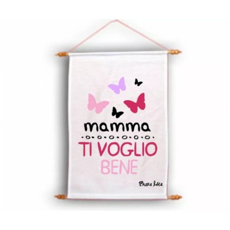 locandina parete 30x45 scritta mamma ti voglio bene regalo festa compleanno