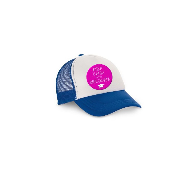 cappello cappellino visiera  scritta keep calm sono diplomata